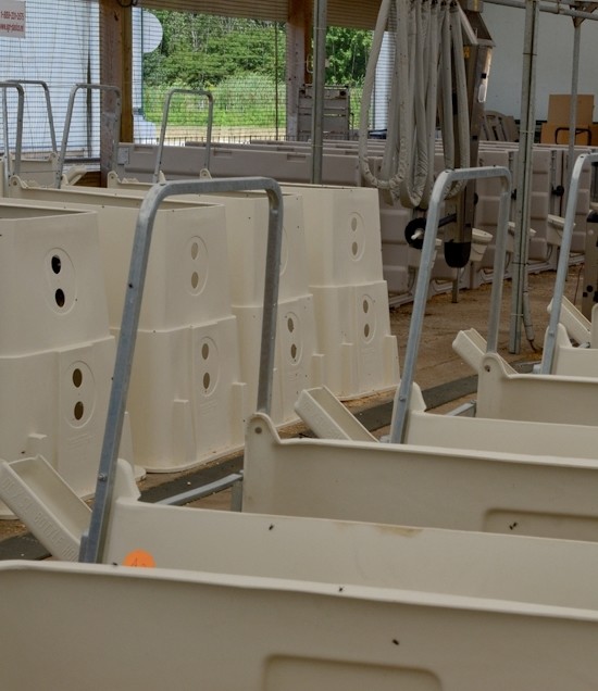Starter Pens in barn